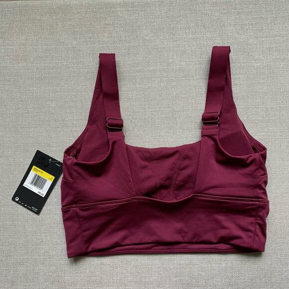 NIKE Swim Set New with tags Burgundy Red Workout Small Medium Sport Mismatch - Picture 3 of 14